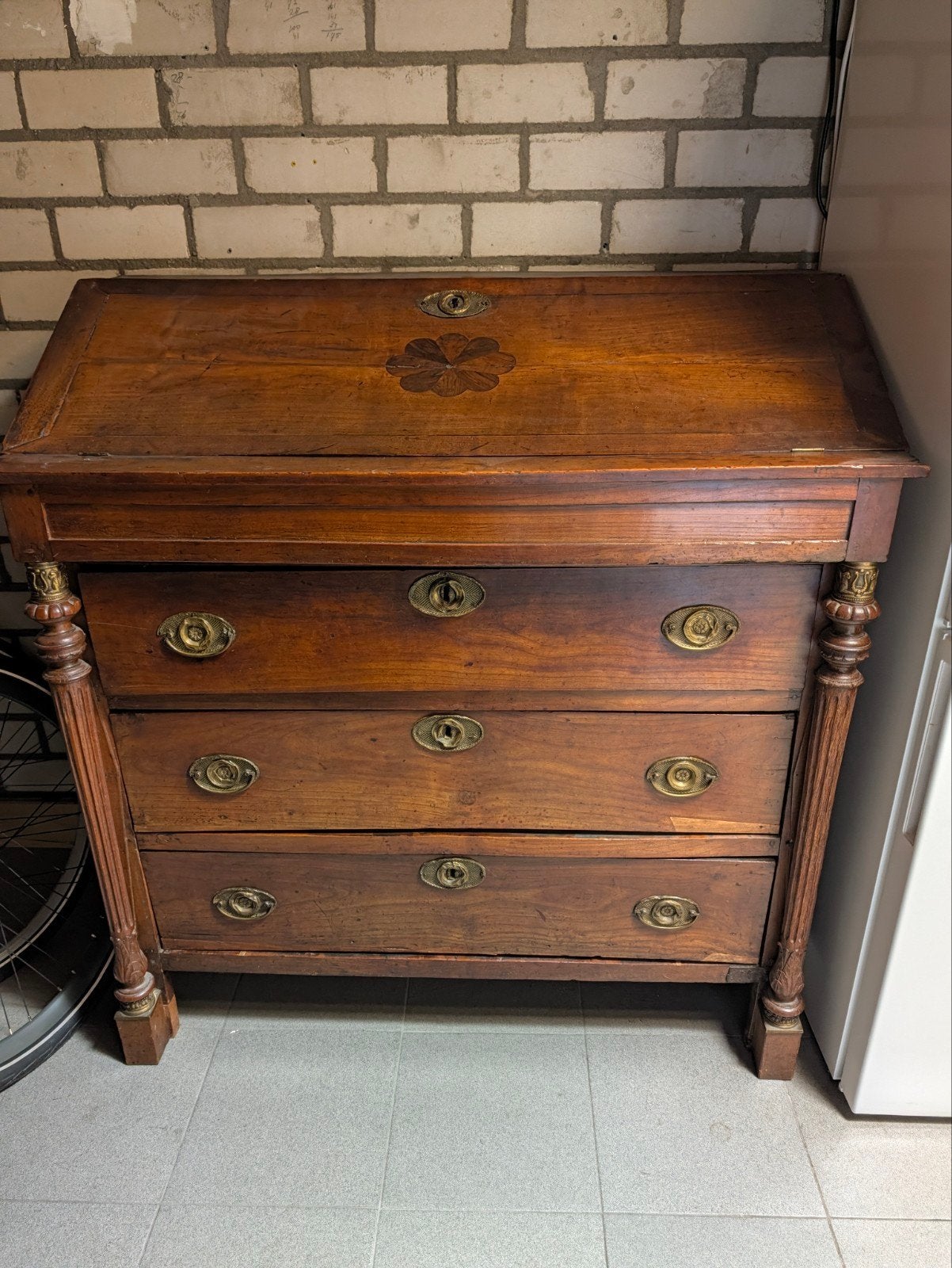 oud commode/bureau, empire stijl, Ophalen
