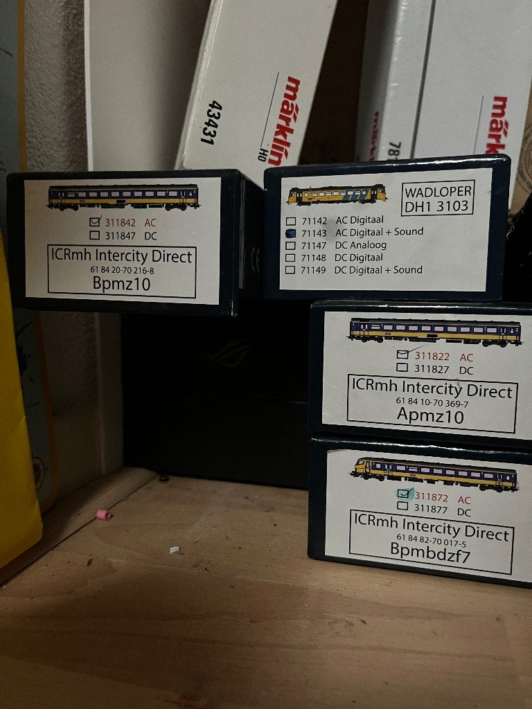 PB Models ICRmh rijtuigen AC (3 stuks), Overige merken, Wisselstroom, Wagon, Ophalen of Verzenden