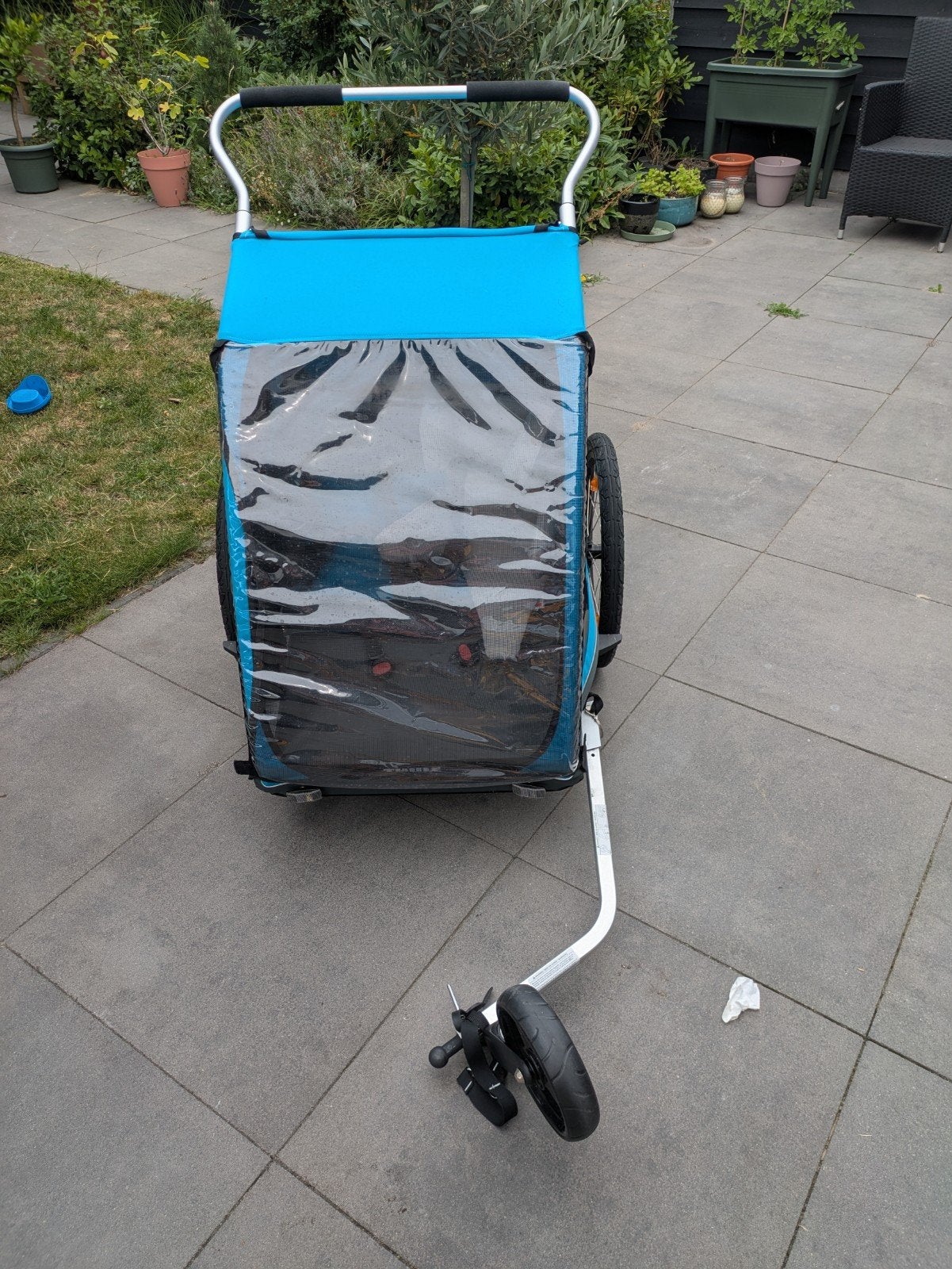 Thule Coaster 2 XT Fietskar met Supporter zitje, Ophalen, Opvouwbaar, Zo goed als nieuw, 40 tot 60 kg