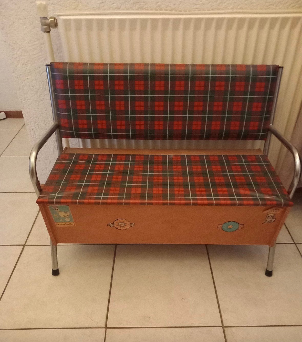 Vintage speel/op berg bankje!, Ophalen, Zo goed als nieuw, Tweepersoons, 190 cm of minder