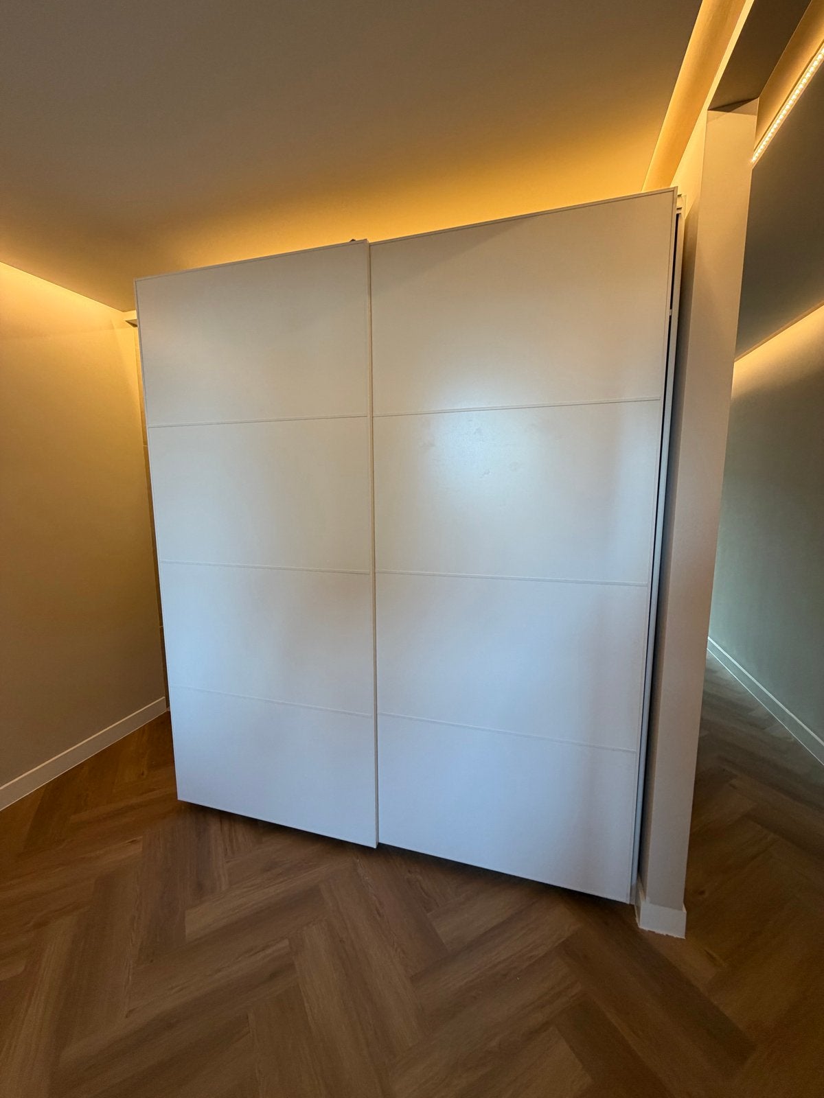 IKEA Mehman Schuifdeuren 200x236 cm incl. rails - Z.G.A.N., Ophalen, 200 cm of meer, 150 tot 200 cm, Zo goed als nieuw
