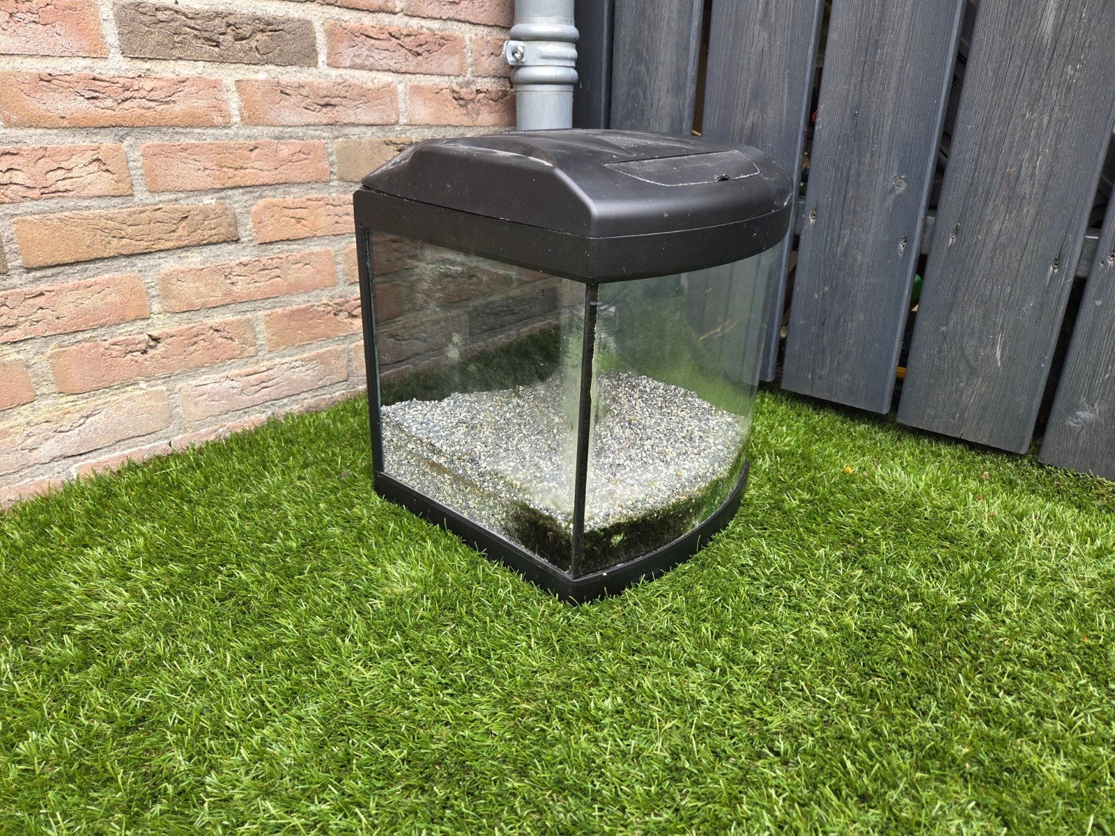 Aquarium klein, voor weinig, Ophalen, Gebruikt, Leeg aquarium