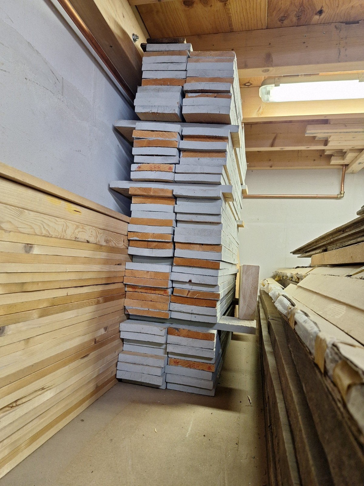 hout planken steigerplanken steigerhout vuren grijs partij!, Ophalen, Nieuw