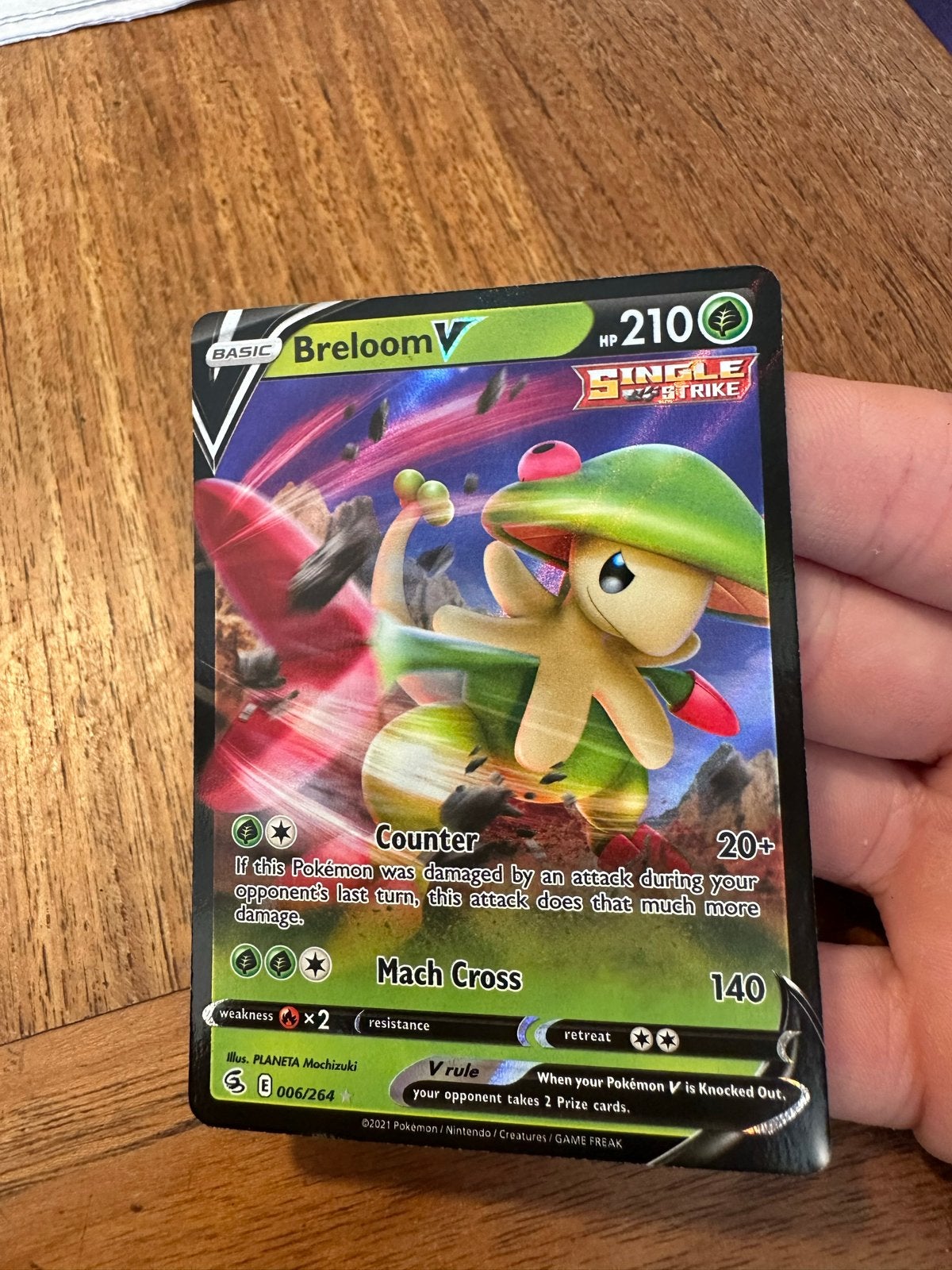Pokémon Kaart: Breloom V (006/264) - Zo goed als nieuw, Ophalen of Verzenden, Zo goed als nieuw, Losse kaart