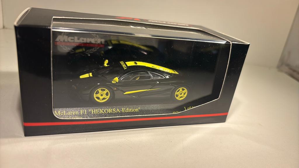 McLaren f1 hekorsa edition minichamps 1.43, Auto, Ophalen of Verzenden, MiniChamps, A
