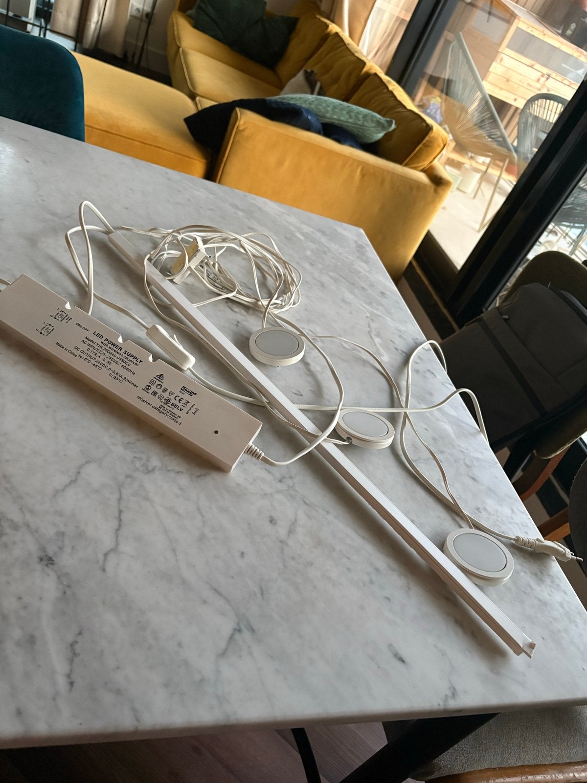 IKEA OMLOPP LED spots voor onder kastje (3 stuks), Huis en Inrichting, Wit, Gebruikt, IKEA, Ophalen