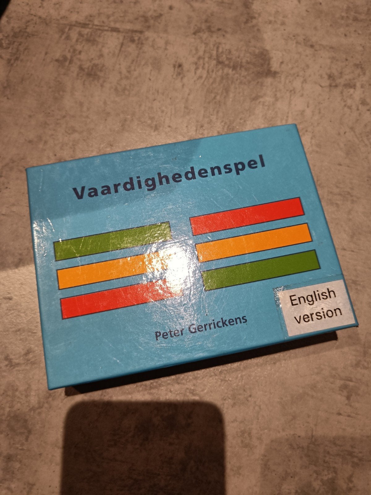 Vaardighedenspel - Gerrickens (Engelse versie), Drie of vier spelers, Ophalen of Verzenden, Zo goed als nieuw, Peter Gerrickens