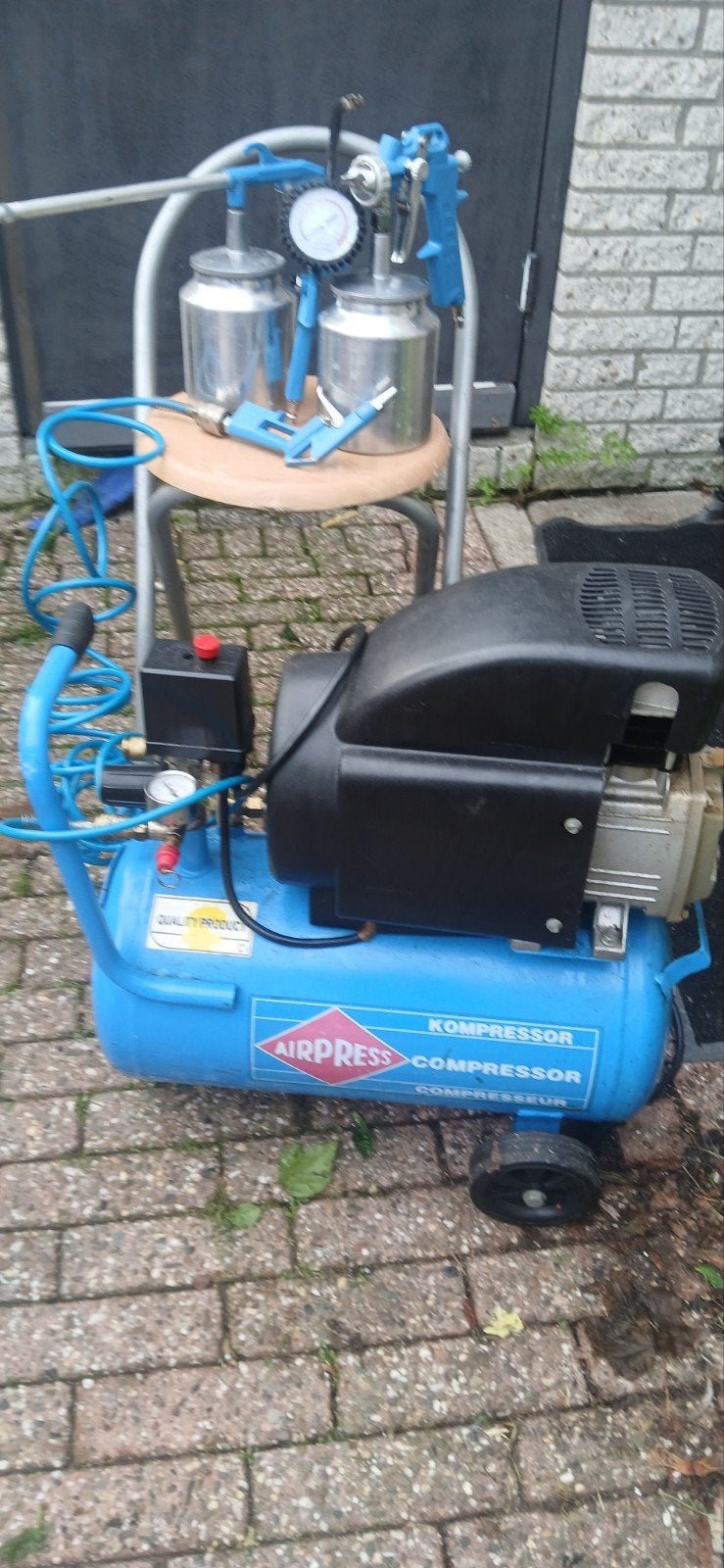 Airpress Compressor HL 310/25 met spuitpistolen, Doe-het-zelf en Verbouw, Ophalen, Gebruikt, 6 tot 10 bar, 25 tot 100 liter