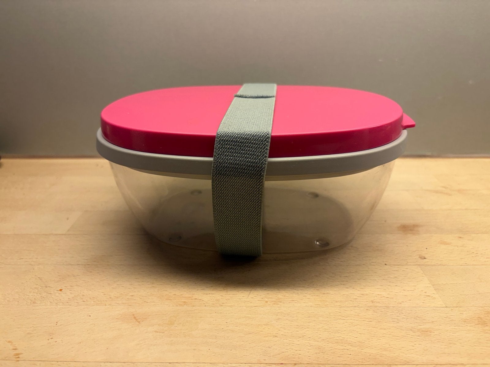 Rosti Mepal lunchbox - roze/transparant, Gebruikt, Kunststof, Ophalen of Verzenden, Roze