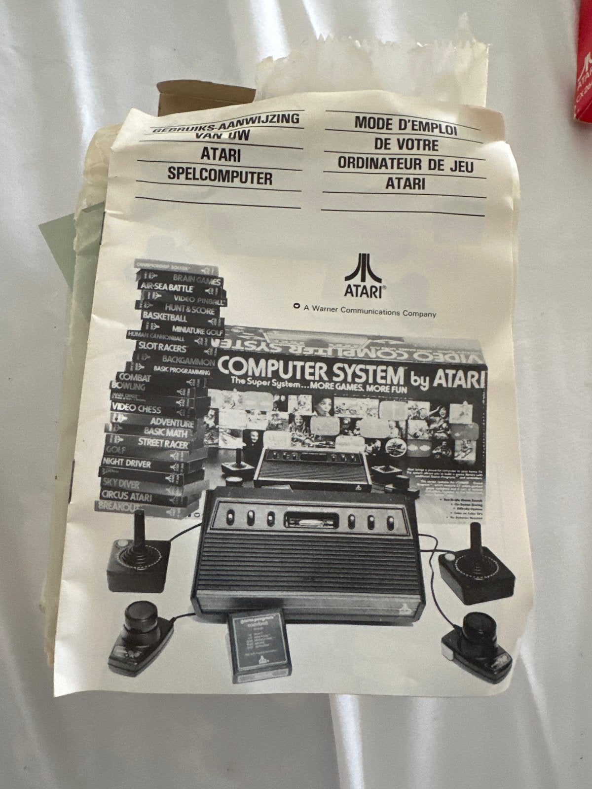 Atari Spelcomputer - Gebruiksaanwijzing, Ophalen of Verzenden, Zonder controller, Atari 2600, Gebruikt