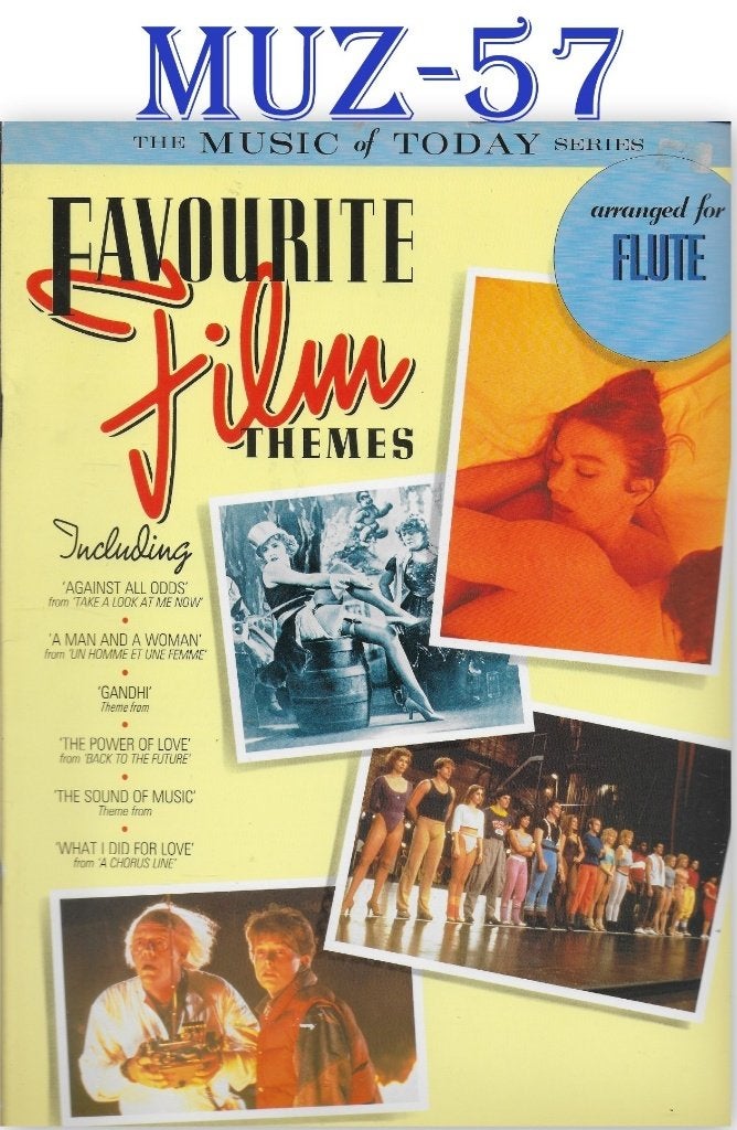 (kl) MUZ-57 Bladmuziek Favoriete film thema's voor Fluit, Muziek en Instrumenten, Dwarsfluit of Piccolo, Ophalen of Verzenden