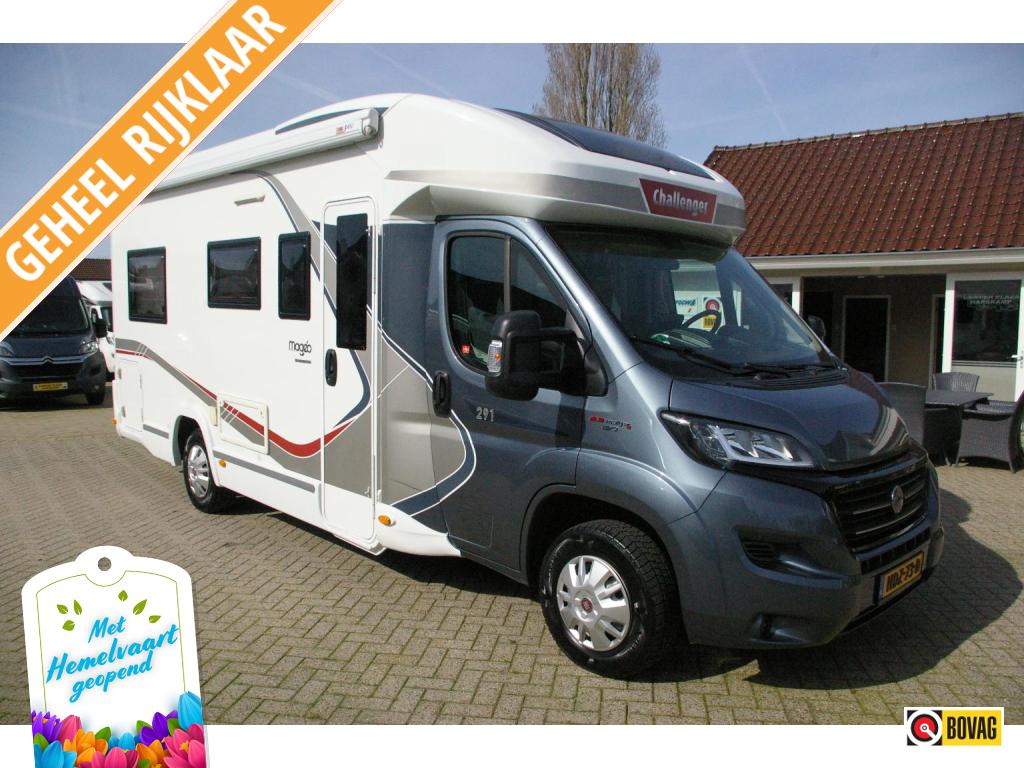 Challenger Mageo Top indeling, 2x Hefbed, Rondzit achter., Fiat, Bedrijf, Challenger, Koelkast