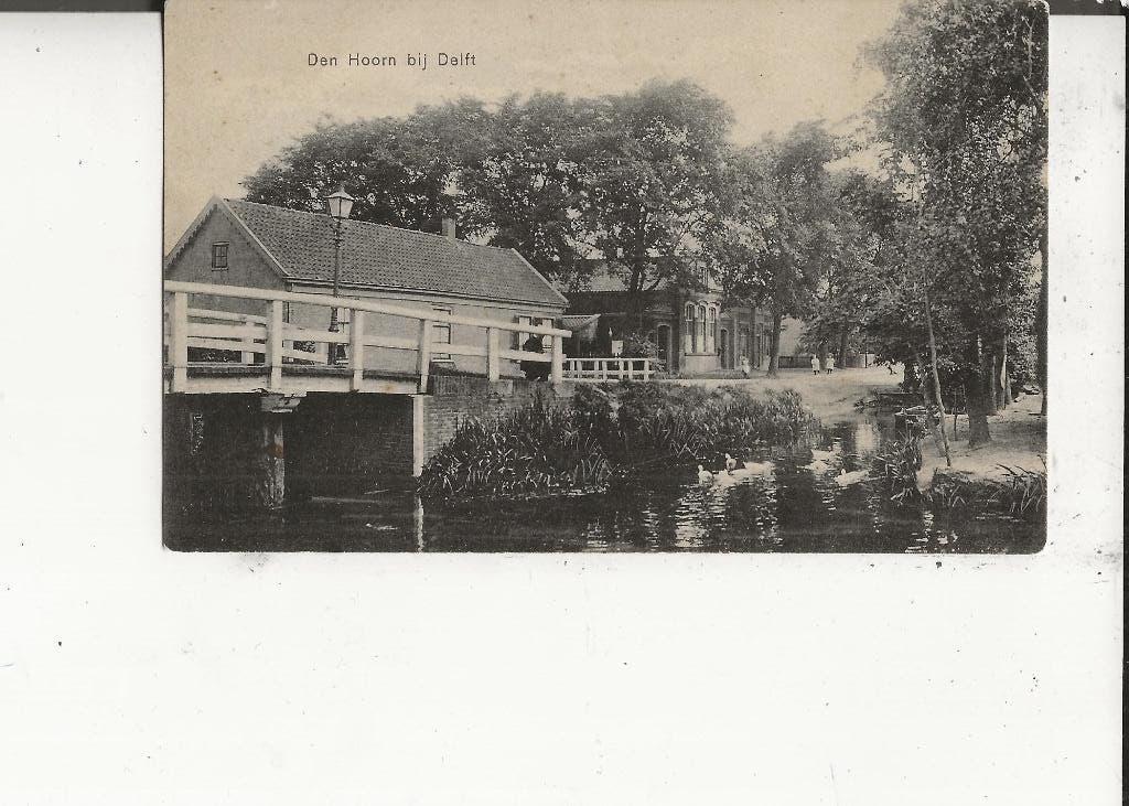 Den Hoorn bij Delft Woonhuis bij brug AJ Prins, Ophalen of Verzenden, Voor 1920, Ongelopen, Zuid-Holland