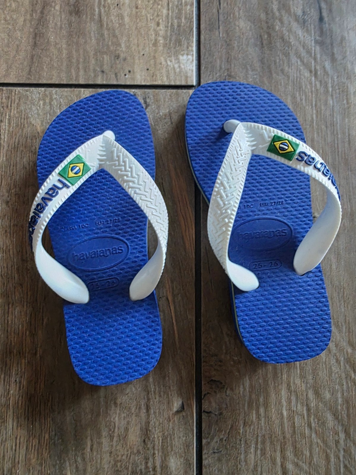 Havaianas teenslippers blauw wit maat 25-26, Ophalen of Verzenden, Nieuw, Havaianas, Jongen of Meisje