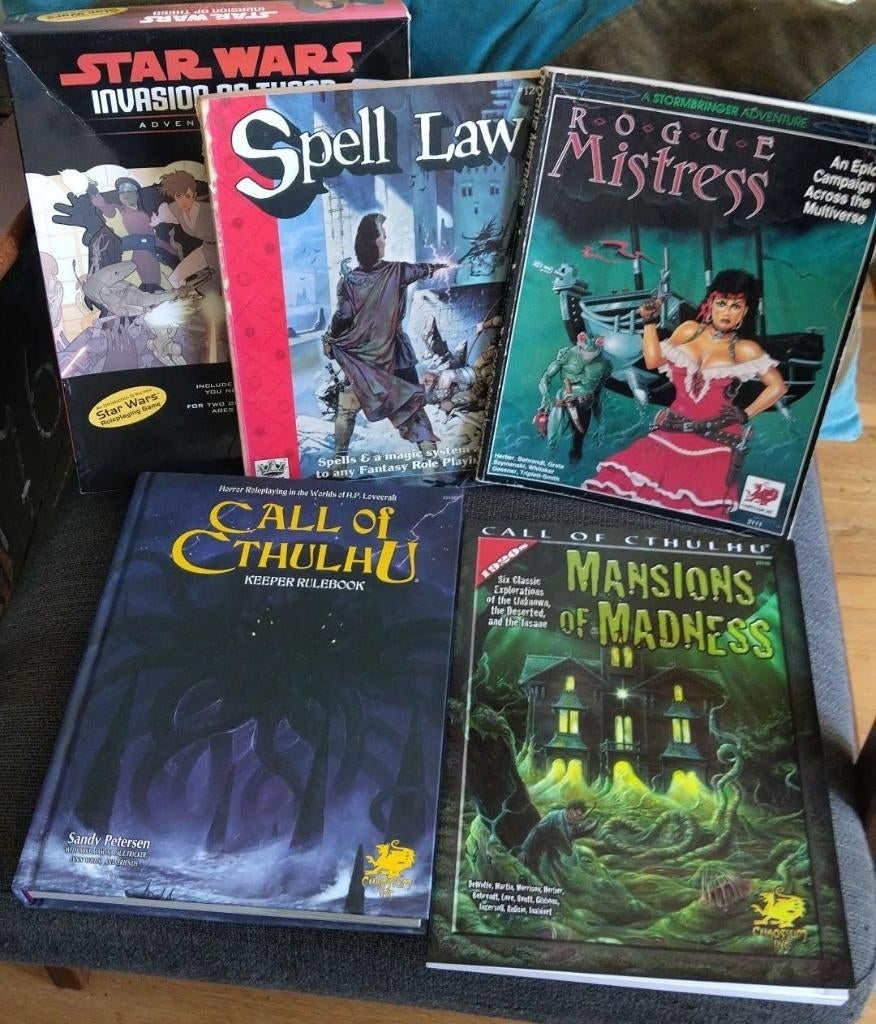 Diverse RPG: Call of Cthulhu, Star Wars en anderen, Vijf spelers of meer, Ophalen of Verzenden, Gebruikt