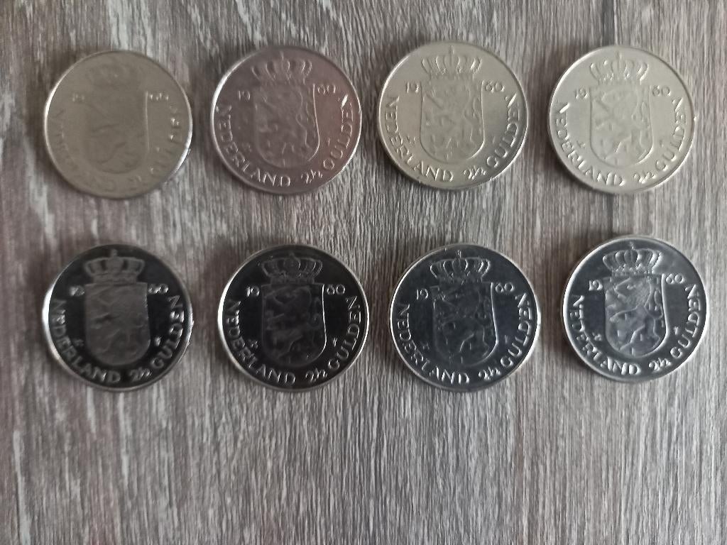 6 rijksdaalders dubbele kop 1980, Ophalen of Verzenden, Koningin Juliana, 2½ gulden