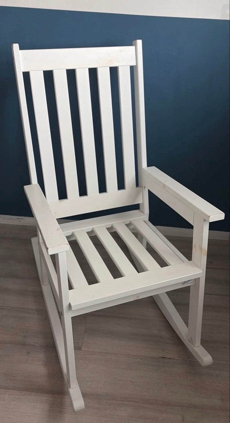 Witte houten schommelstoel voor baby/kinderkamer, Ophalen, Gebruikt, Wit, Eén