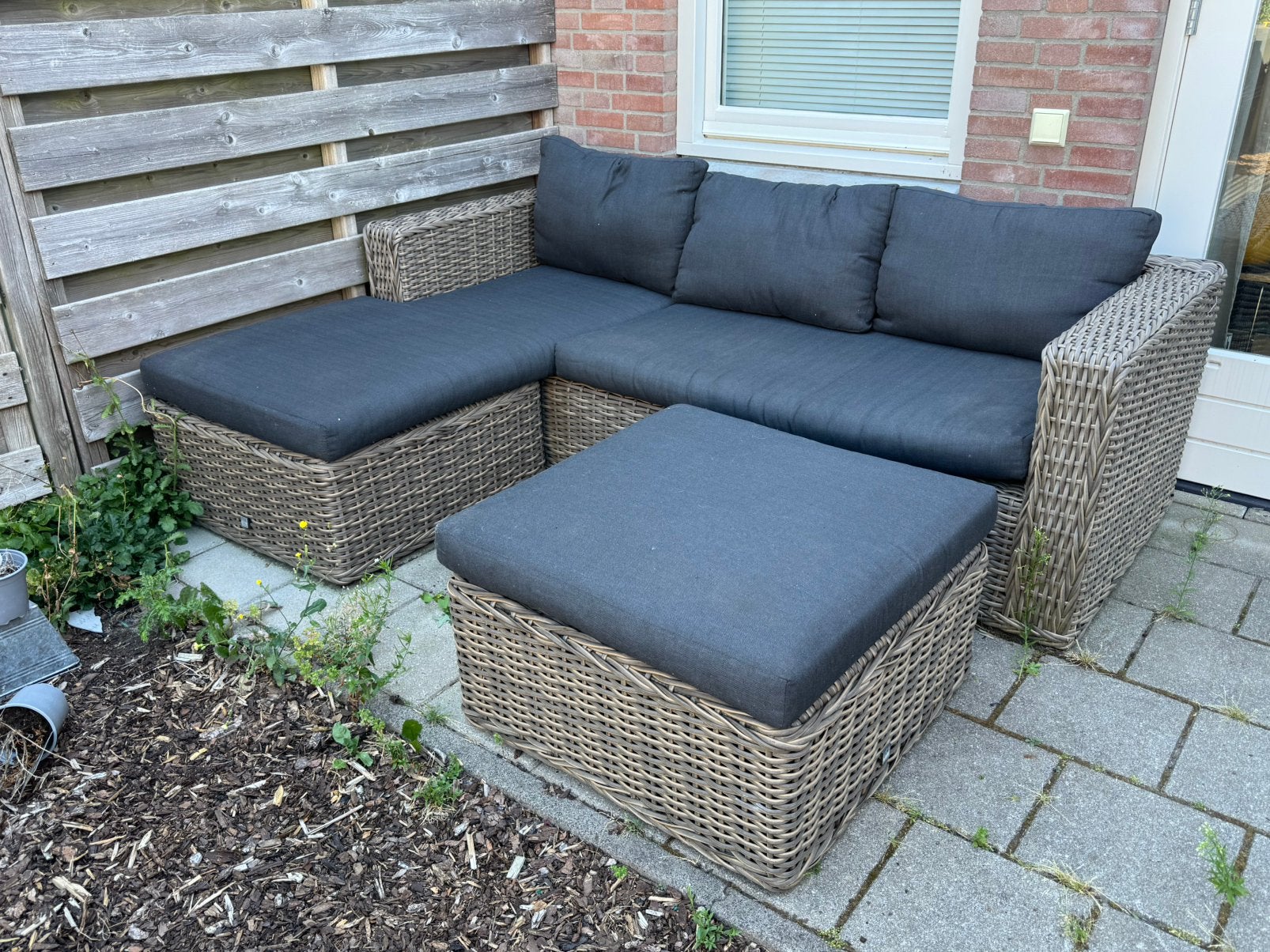 Mooie loungeset voor in de tuin Pure Collection, Tuin en Terras, Tuinsets en Loungesets, Ophalen, Zo goed als nieuw, Kunststof