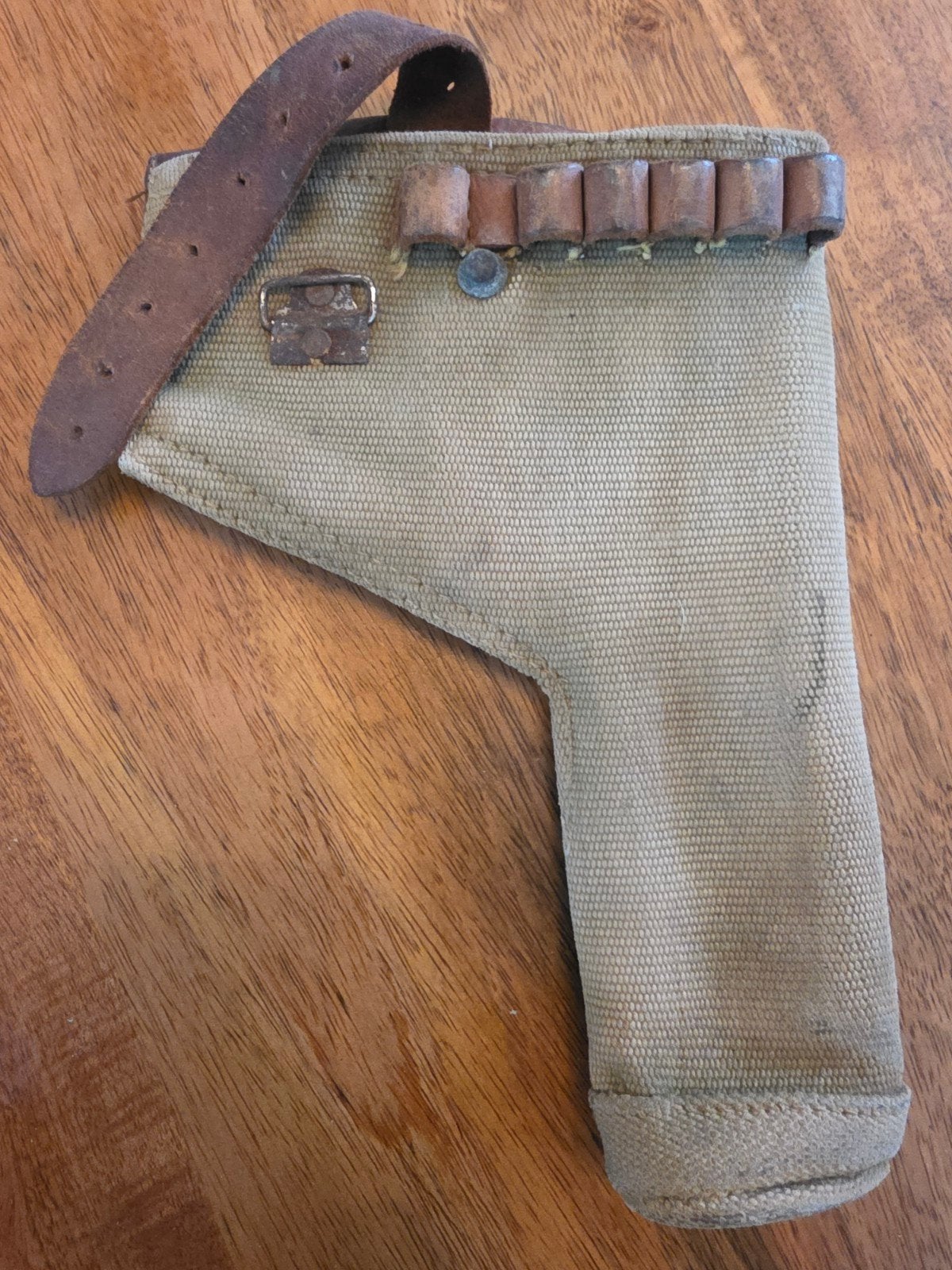 Vintage Militair Holster - Canvas en Leer, Verzenden, Overige soorten, Overige gebieden, Overige typen