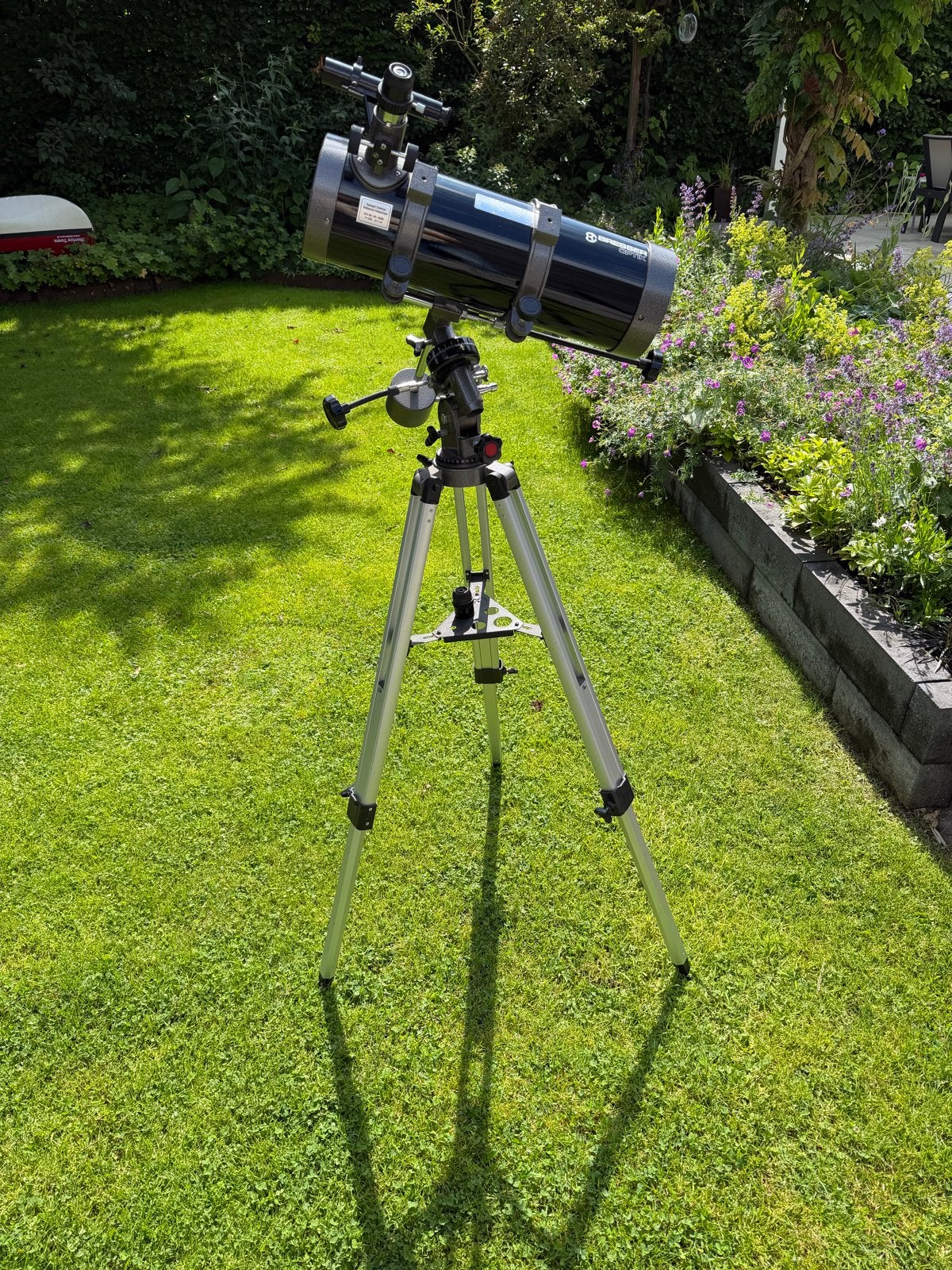 Bresser Optik Reflector Telescoop met Statief, Audio, Tv en Foto, Optische apparatuur | Telescopen, Ophalen, Gebruikt, 80 tot 200 mm