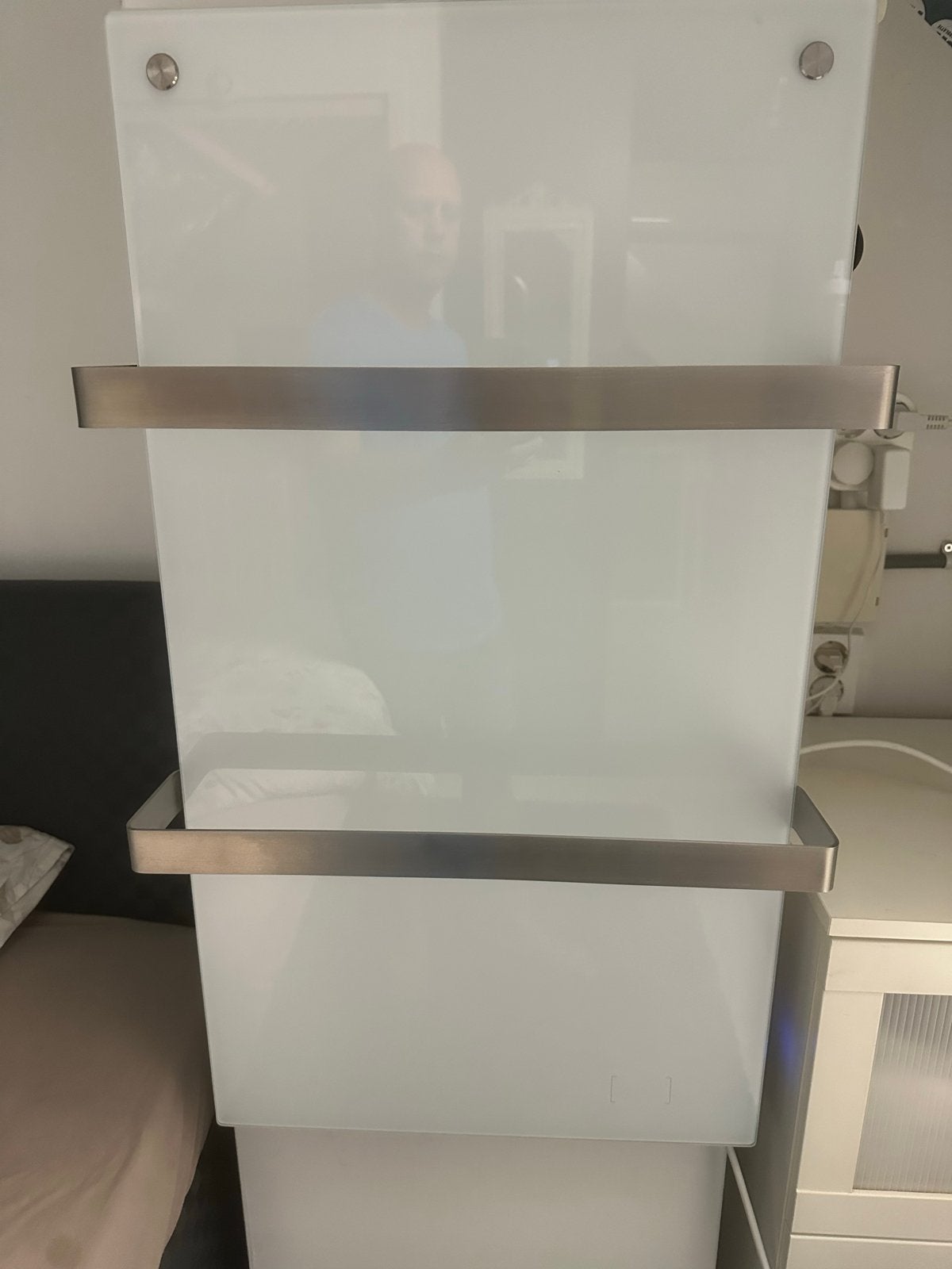 Elektrische kachel met glazen paneel en display, Kachel, Minder dan 60 cm, Ophalen of Verzenden, Zo goed als nieuw