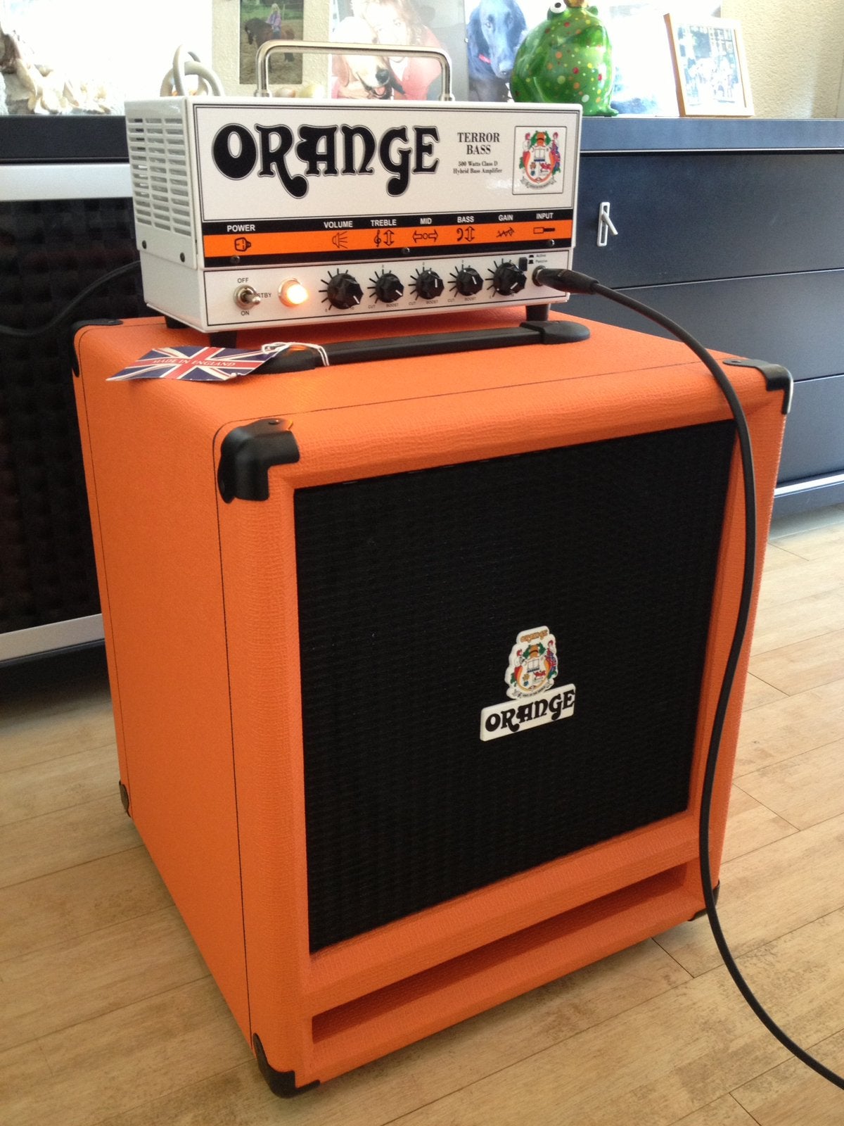 Orange Terror Bass 500 met SP212 speakercabinet, Muziek en Instrumenten, Versterkers | Bas en Gitaar, Ophalen, Zo goed als nieuw