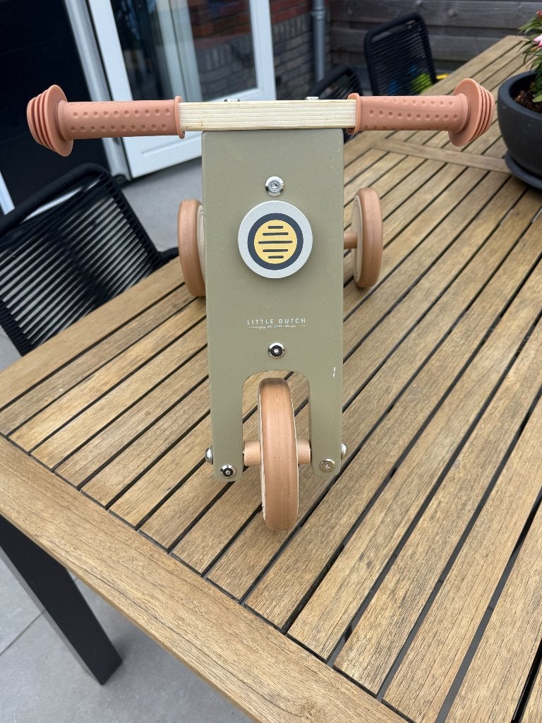 Little Dutch houten driewieler / loopfiets, Ophalen, Zo goed als nieuw, Loopfiets