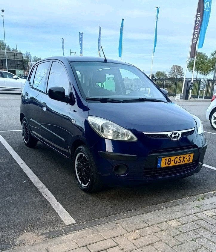 Hyundai i10 1.1 I 5DR 2008 Blauw, Auto's, Voorwielaandrijving, Stof, 31 €/maand, 4 cilinders