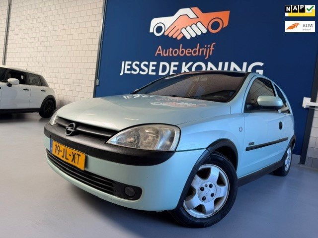 Opel Corsa 1.2-16V Elegance /bj.2002 / kleur: groen / airco, Voorwielaandrijving, Gebruikt, 31 €/maand, Origineel Nederlands