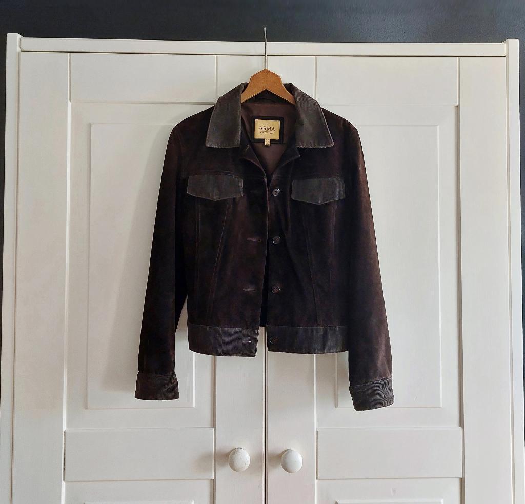 Suede Jasje Arma mt. 40 NIEUW!, Maat 38/40 (M), Bruin, Arma, Nieuw