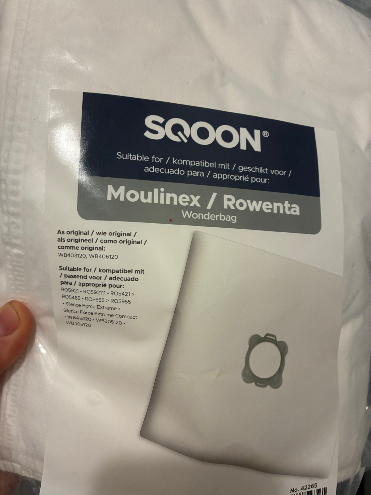 20 x Stofzuigerzakken voor Moulinex / Rowenta Wonderbag, Inclusief accessoires, Nieuw, Sledestofzuiger, Ophalen
