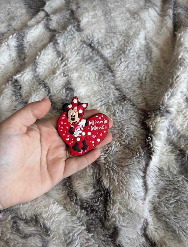 Minnie Mouse Hart Magneet - Disneyland Souvenir Disneyland P, Ophalen of Verzenden, Mickey Mouse, Zo goed als nieuw, Overige typen