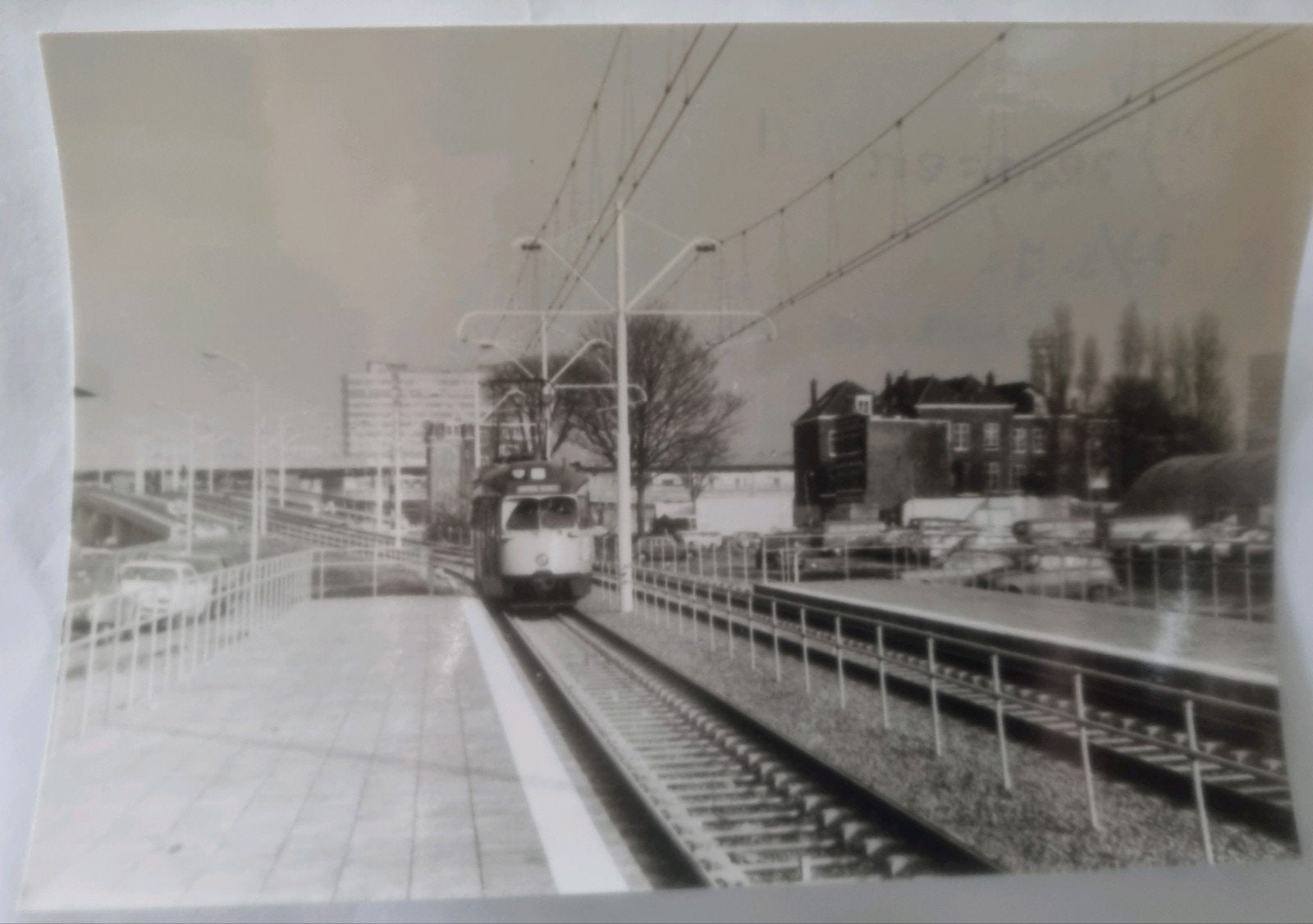 580 Den Haag Wijnhaven met PCC tram 1327  proefrit, Ophalen of Verzenden, 1960 tot 1980, Zuid-Holland