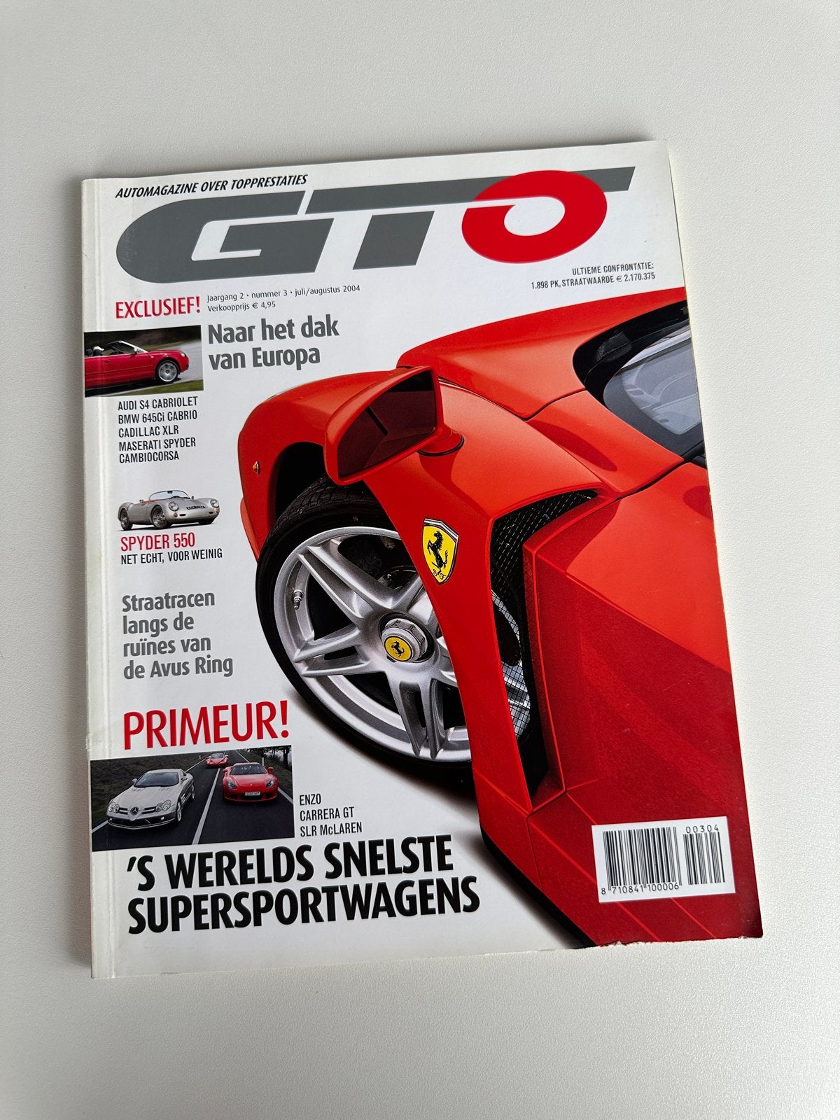 GTO Automagazine Juli/Augustus 2004 - Supersportwagens, Ophalen, Gelezen, Ferrari