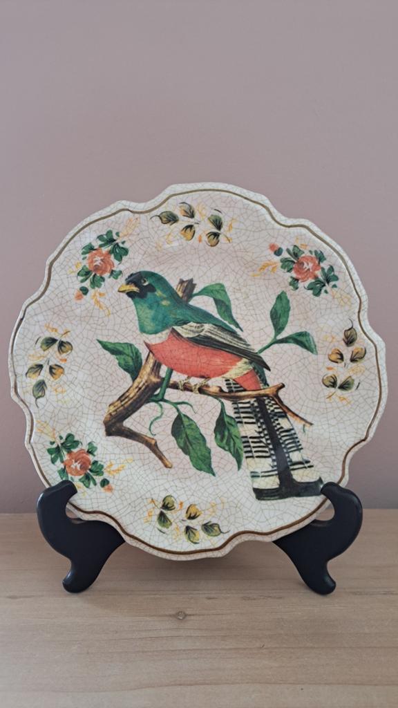 Vintage decoratief melamine wandbord sierbord - Lami Italy, Antiek en Kunst, Ophalen of Verzenden