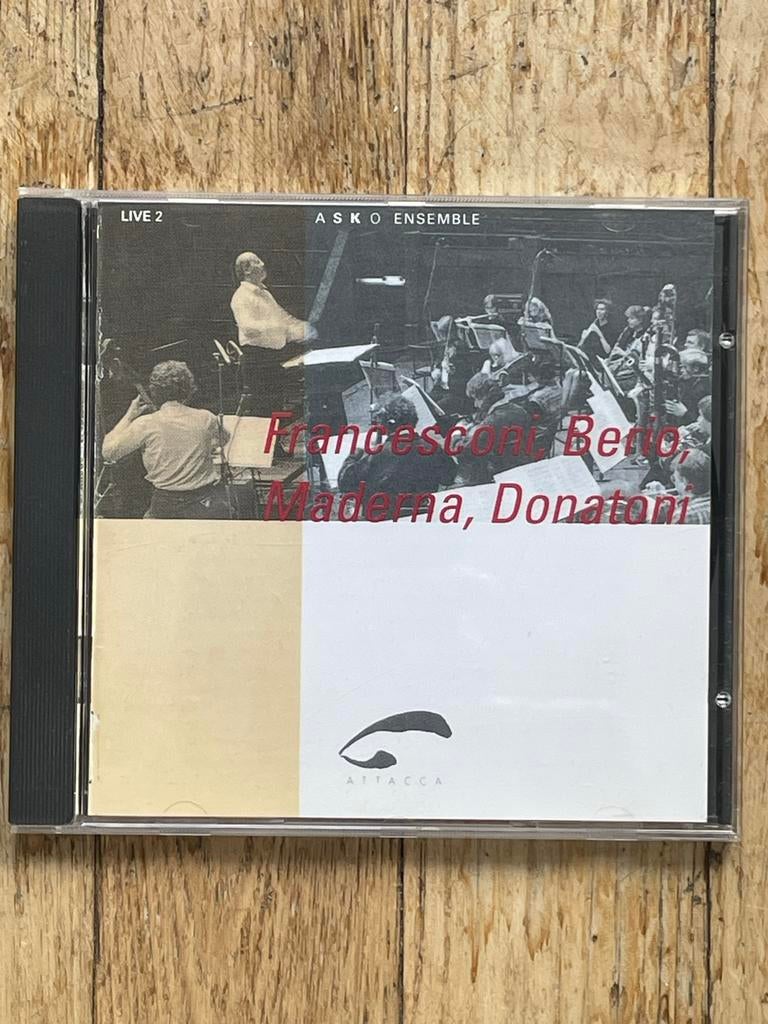 ASKO Ensemble - Francesconi, Betto, Maderna, Donatoni CD, Ophalen of Verzenden, Modernisme tot heden, Zo goed als nieuw, Orkest of Ballet
