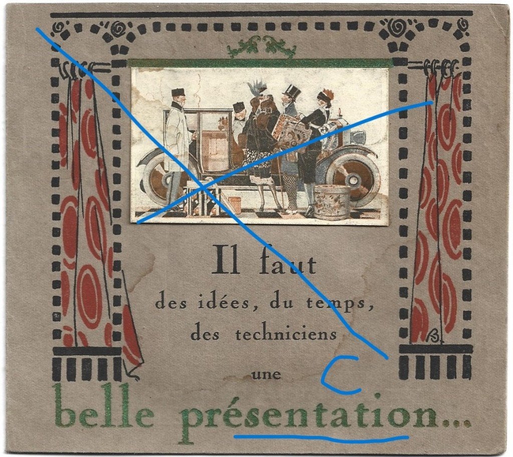 Presentation Atelier Riegel art deco automobile auto (rie), Verzenden, Zo goed als nieuw, Overige merken