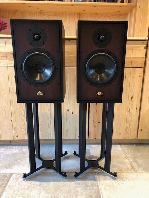 prachtige CASTLE Windsor Duke speakers mahonie, Audio, Tv en Foto, Luidsprekers, 120 tot 150 watt, Inclusief standaarden, Zo goed als nieuw