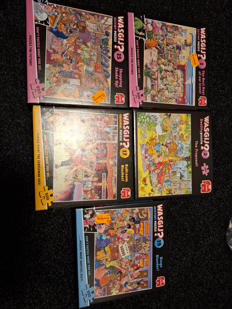 Wasgij Puzzels, Hobby en Vrije tijd, Denksport en Puzzels, Ophalen, 500 t/m 1500 stukjes, Zo goed als nieuw