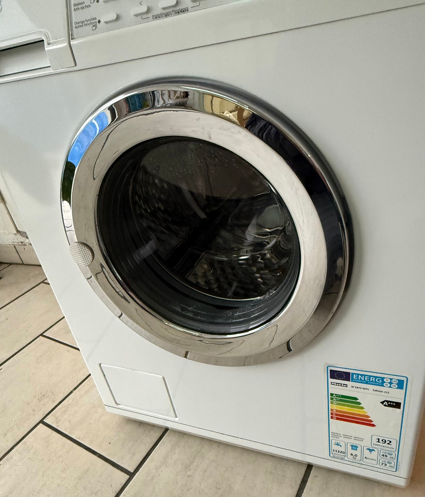 Foto 11 van Miele 8Kilo-1600toeren A+++ energieverbruik in topstaat
