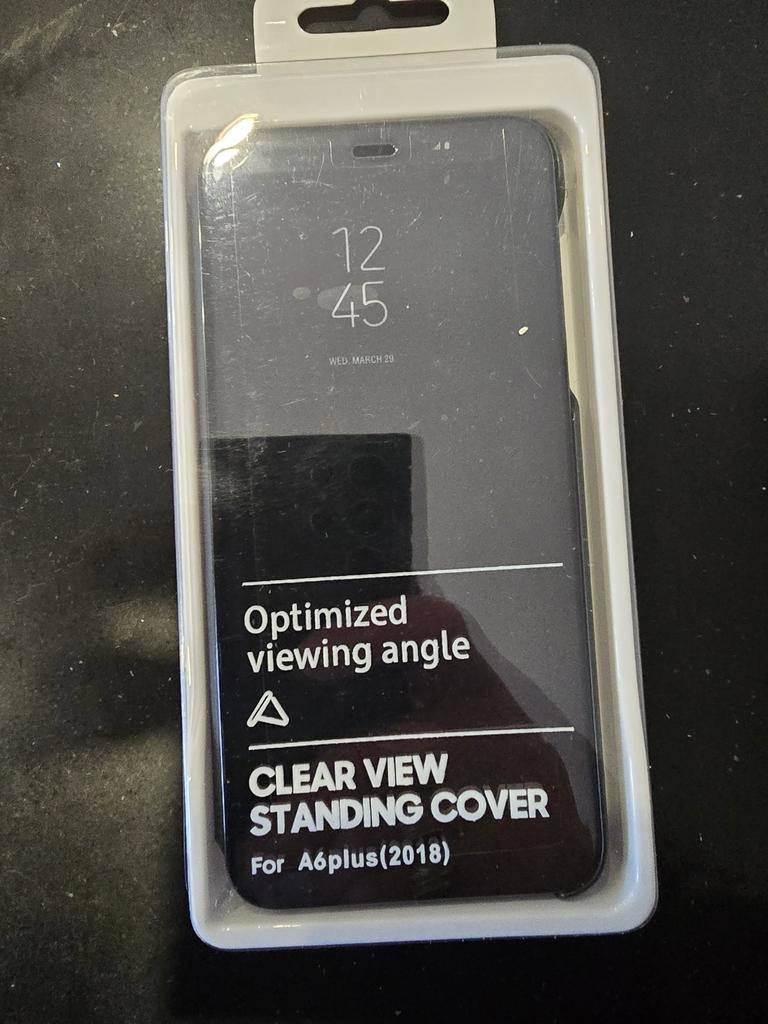 Nieuwe Clear View Standing Cover voor Samsung A6 Plus (2018), Ophalen of Verzenden, Nieuw, Overige modellen, Frontje of Cover