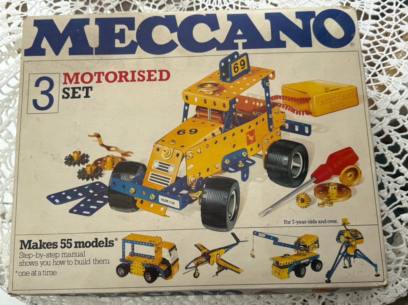 Meccano No. 3  Construction vintage jaren 70 originele doos, Ophalen of Verzenden, Gebruikt