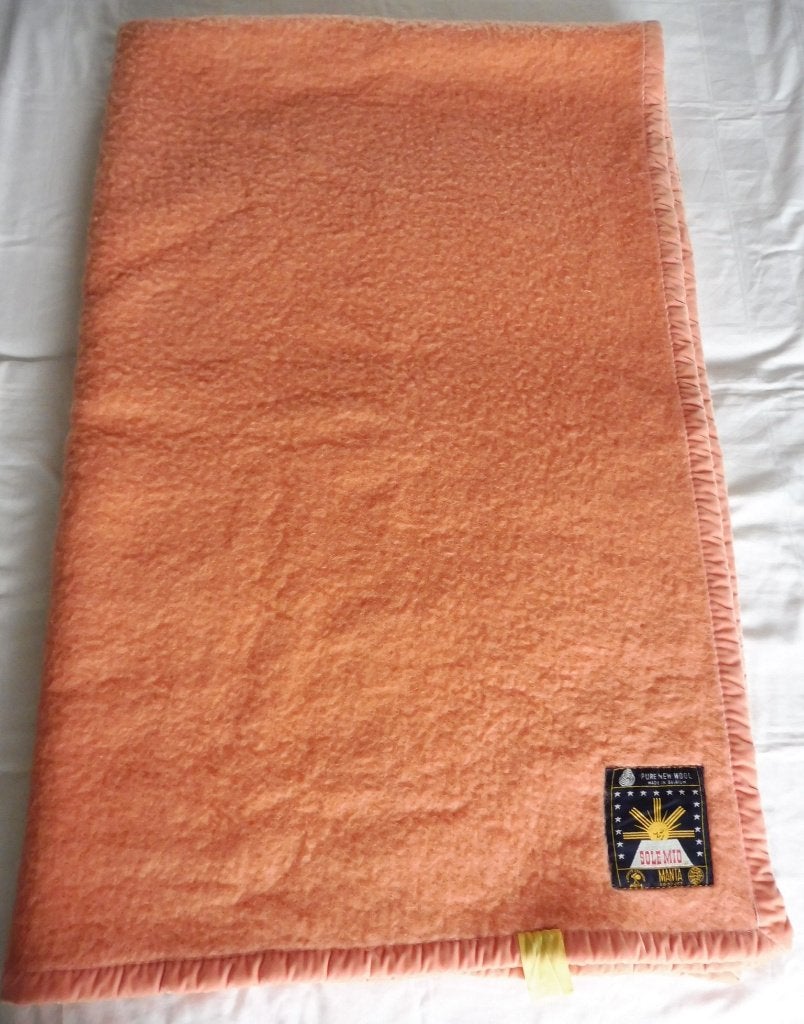 Prachtige wollen Sole Mio deken 150  x 220 cm wol plaid, Huis en Inrichting, Ophalen, Zo goed als nieuw