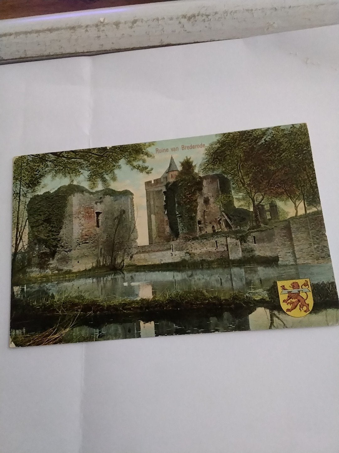 Oude Ansichtkaart Ruïne van Brederode Santpoort, Ophalen of Verzenden, Voor 1920, Ongelopen, Noord-Holland