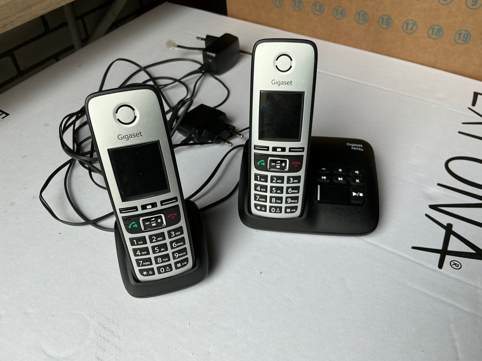 Siemens dect telefoon a670 duoset met antwoordapparaat, Ophalen, Gebruikt, 2 handsets
