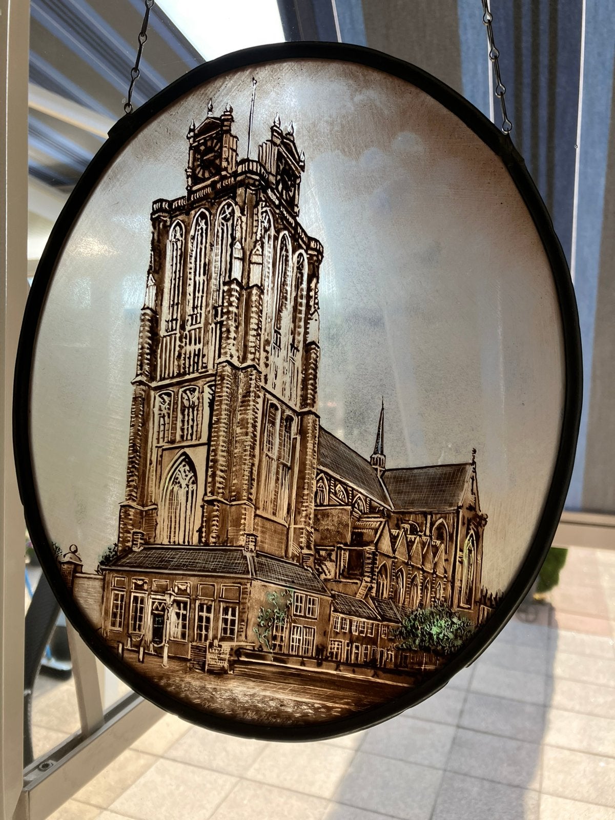 Glas in lood grote kerk Dordrecht, Ophalen of Verzenden