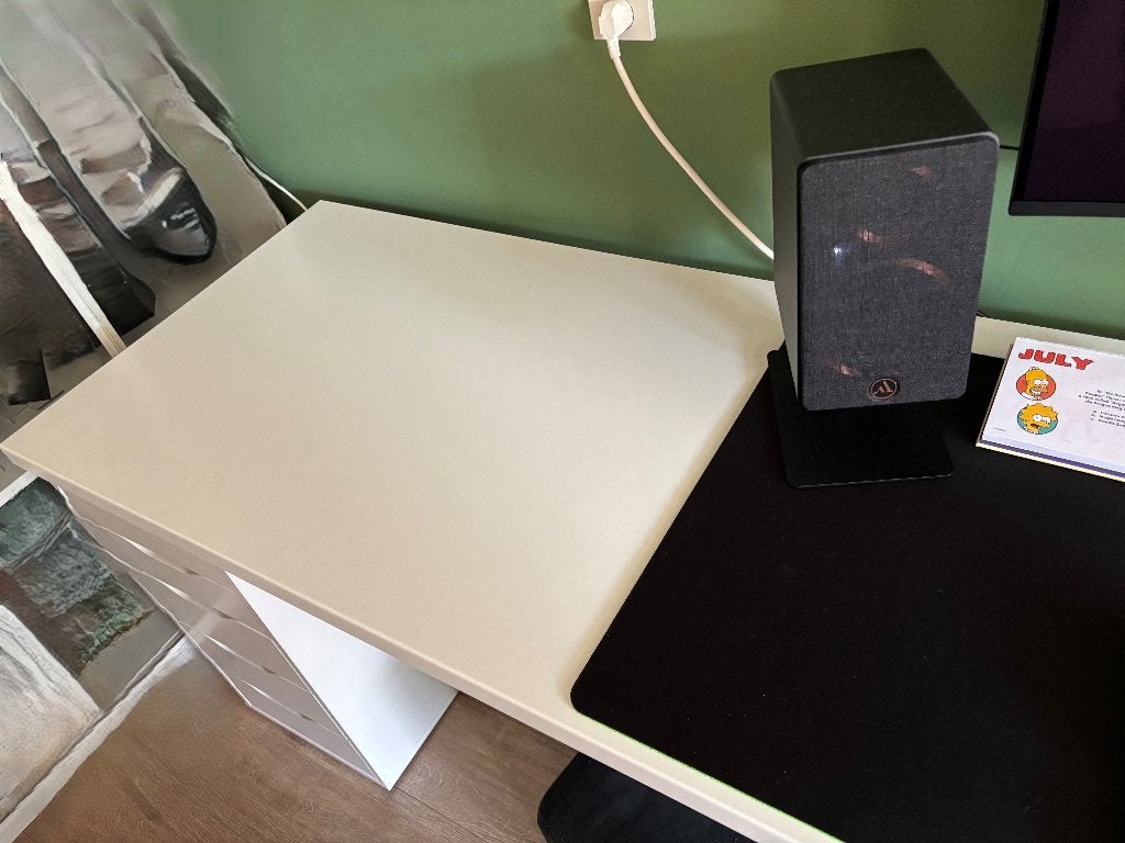 SÄLJAN Werkblad, wit laminaat, 246x63,5x3,8 bureau-hack ikea, Ophalen, Gebruikt, 63 cm, 246 cm