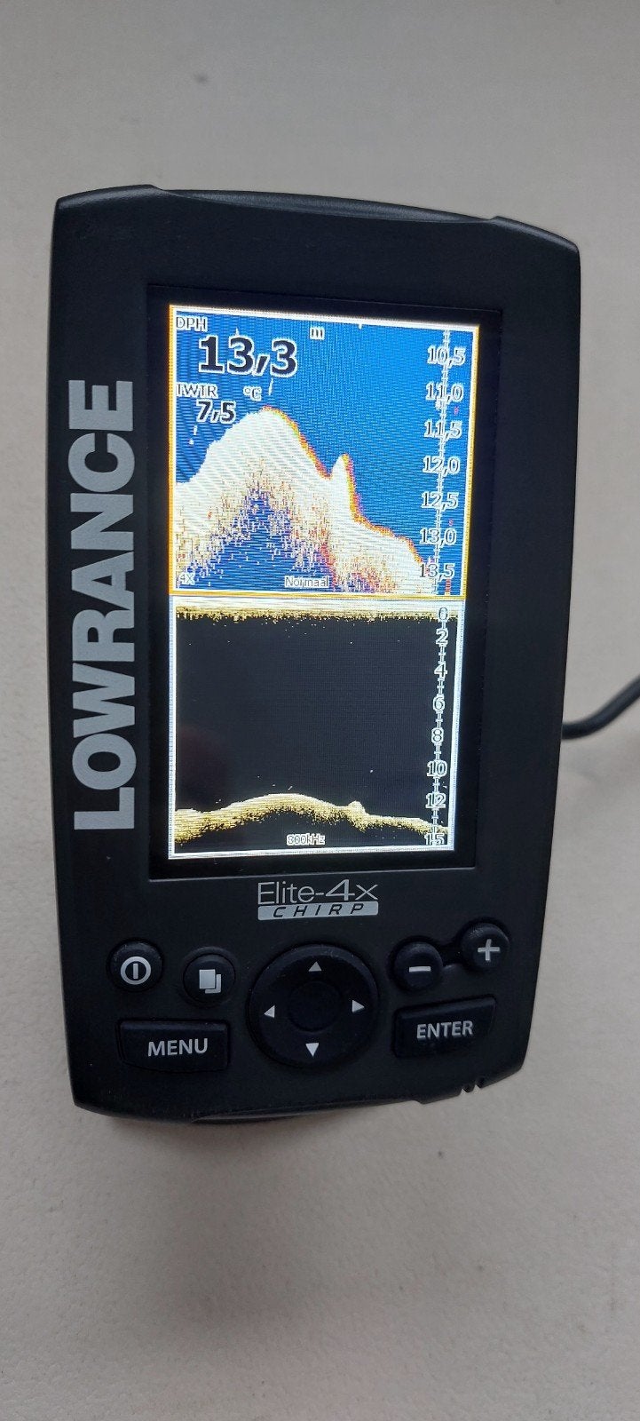 Lowrance Elite 4 CHIRP, Ophalen of Verzenden, Zo goed als nieuw, Kaartplotter of Fish Finder