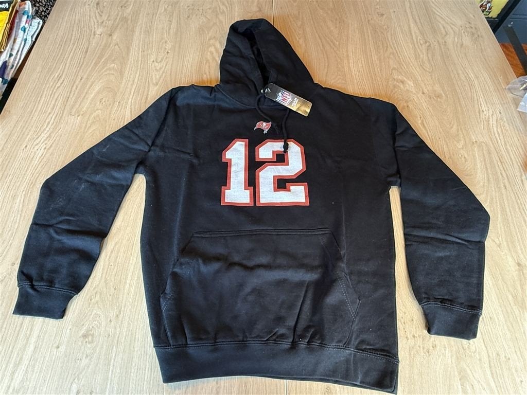 trui - Tampa Bay Buccaneers Hoodie NFL - Tom Brady 12 Americ, Verzenden, Zo goed als nieuw, Overige maten