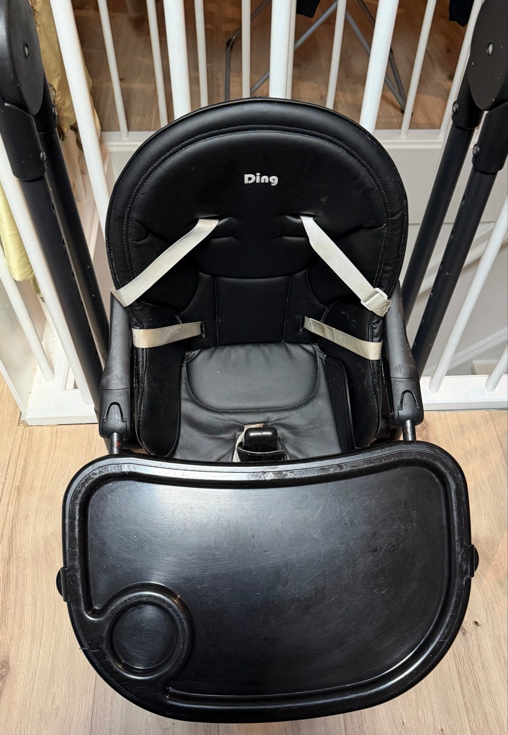 Kinderstoel Ding Laze Black met Afneembaar Eetblad, Ophalen, Gebruikt, Overige typen, Afneembaar eetblad